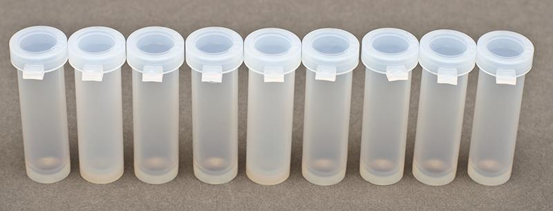 Short Standards Vials (use with short racks only) - 4mL PFA Standards Vials (qty 9)