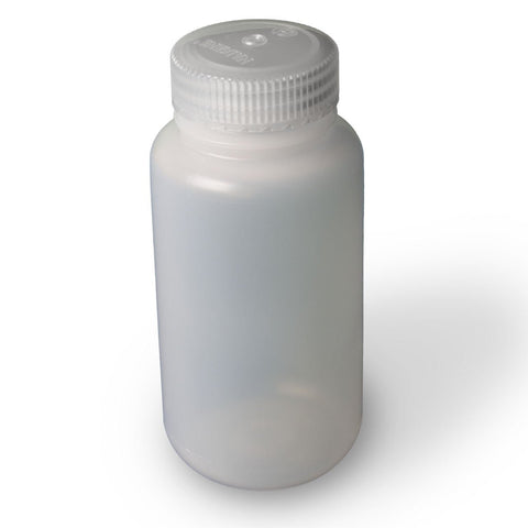 Standard Bottle Wide Mouth-With Cap 250 mL Low-Density Polyethylene-5 Each