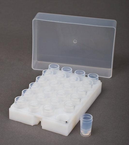 24 Position Short Rack Kit with Cover - includes 24 - 1.5mL PFA Vials