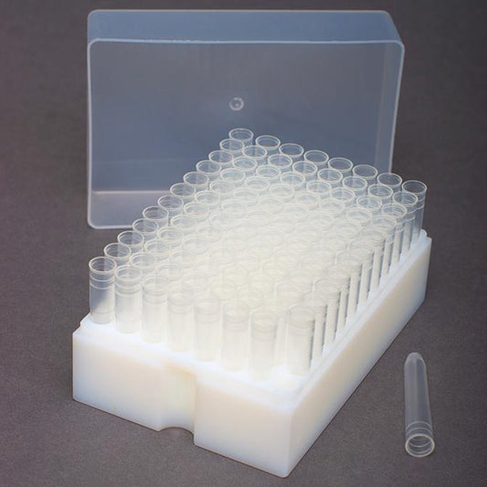 96 Position Short Rack Kit with Cover - includes 96 1.0mL Polypropylene Vials